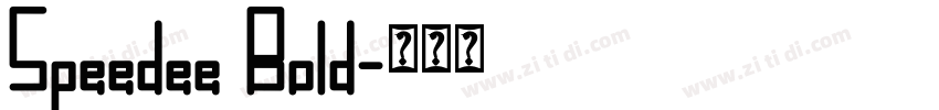 Speedee Bold字体转换 Speedee Bold字体转换